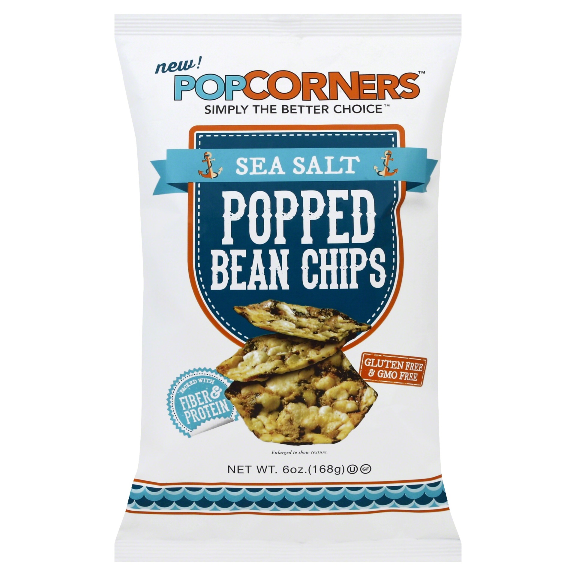 slide 1 of 1, PopCorners Sea Salt Pop Bean Crisp, 6 oz