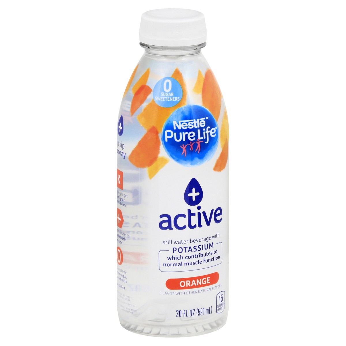 slide 2 of 13, Nestlé Pure Life + Active Orange Water Beverage 20 oz, 20 oz