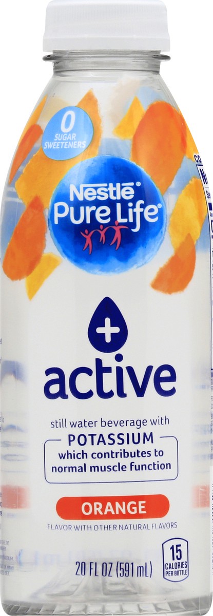 slide 6 of 13, Nestlé Pure Life + Active Orange Water Beverage 20 oz, 20 oz