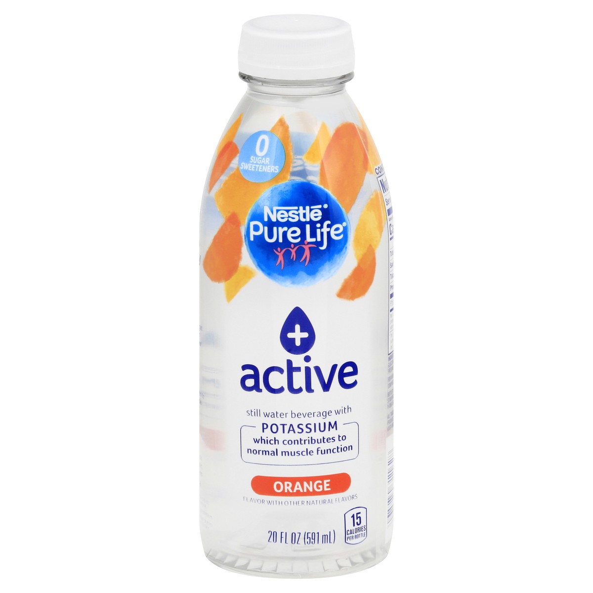 slide 1 of 13, Nestlé Pure Life + Active Orange Water Beverage 20 oz, 20 oz