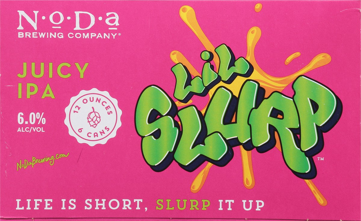 slide 9 of 9, NoDa Brewing Company Juicy IPA Lil Slurp Beer 6 - 12 fl oz Cans, 6 ct