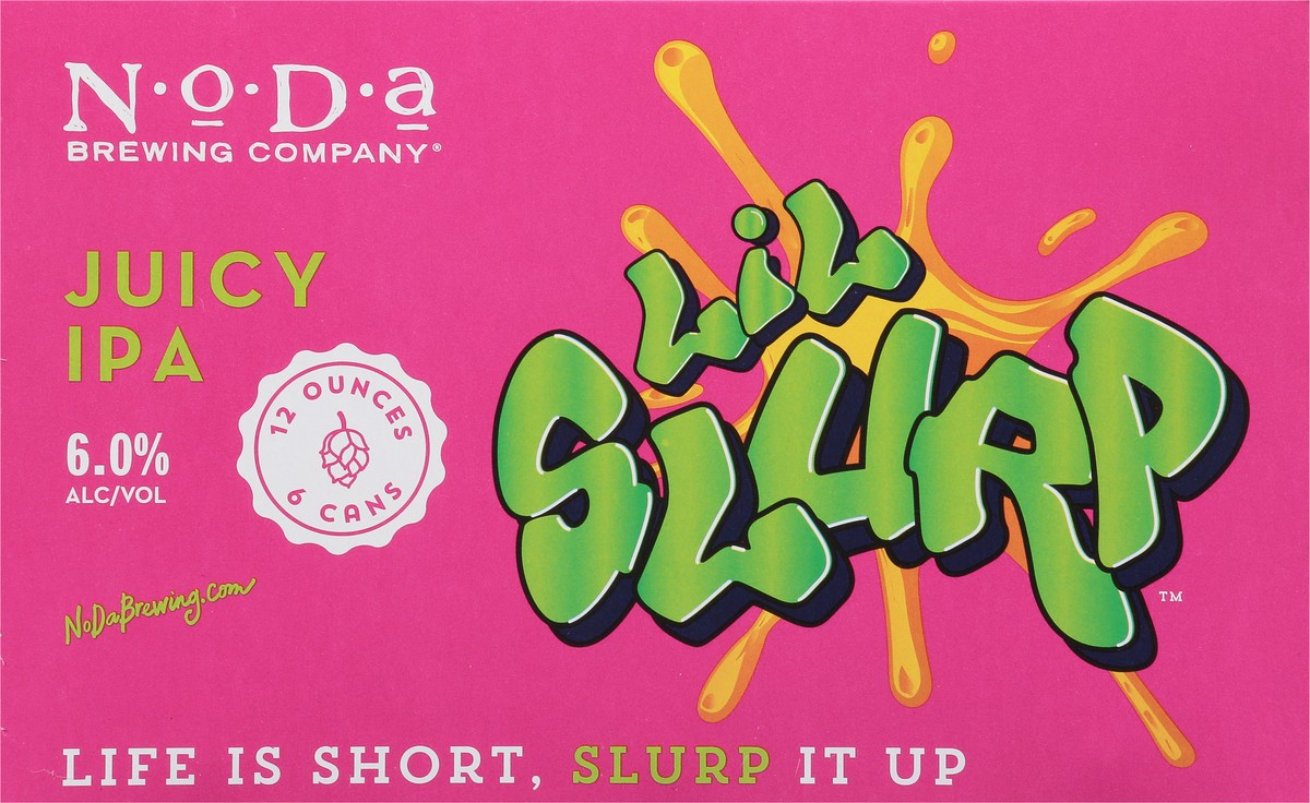 slide 2 of 9, NoDa Brewing Company Juicy IPA Lil Slurp Beer 6 - 12 fl oz Cans, 6 ct