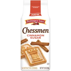 Pepperidge Farm Chessmen Cinnamon Sugar Cookies, 7.25 oz Bag