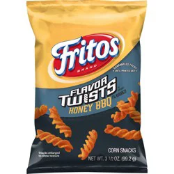 Fritos Twists Corn Chips Honey Bbq - 3.5 Oz