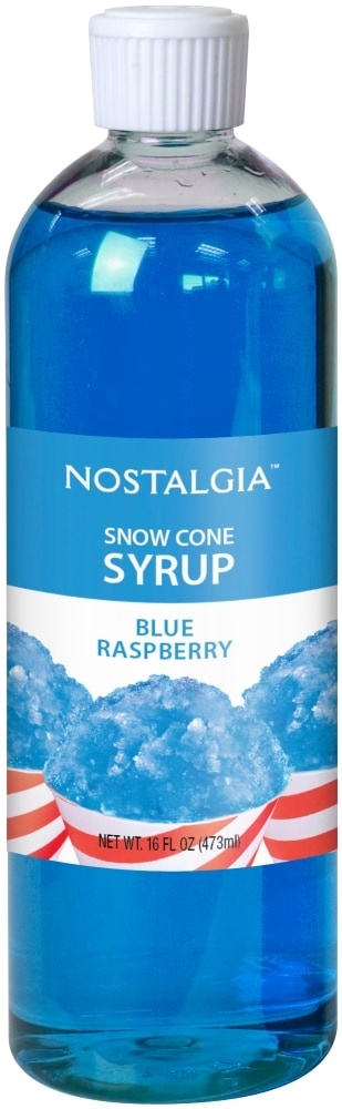 slide 1 of 1, Nostalgia Blue Rasp Syrup Summer, 16 oz