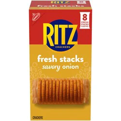Nabisco Ritz Crackers Fresh Stacks Savory Onion Flavor 8 Pack