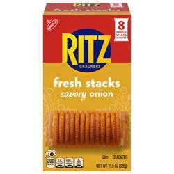 Nabisco Ritz Crackers Fresh Stacks Savory Onion Flavor 8 Pack