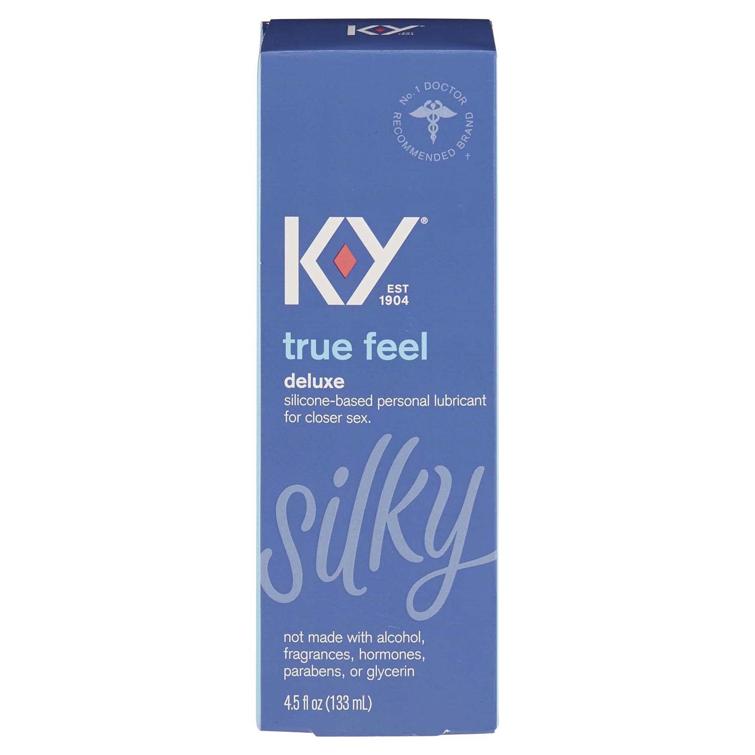 slide 1 of 2, K-Y Silicone Lube K-Y True Feel 4.5 fl oz Personal Lubricant for Adult Couples, Men, Women, Pleasure Enhancer, Sensual Massage Vaginal Moisturizer, Hormone & Paraben Free, Deluxe, Latex Condom Compatible, 4.5 oz
