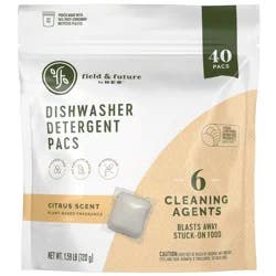 Field & Future by H-E-B Dishwasher Detergent Pacs - Citrus