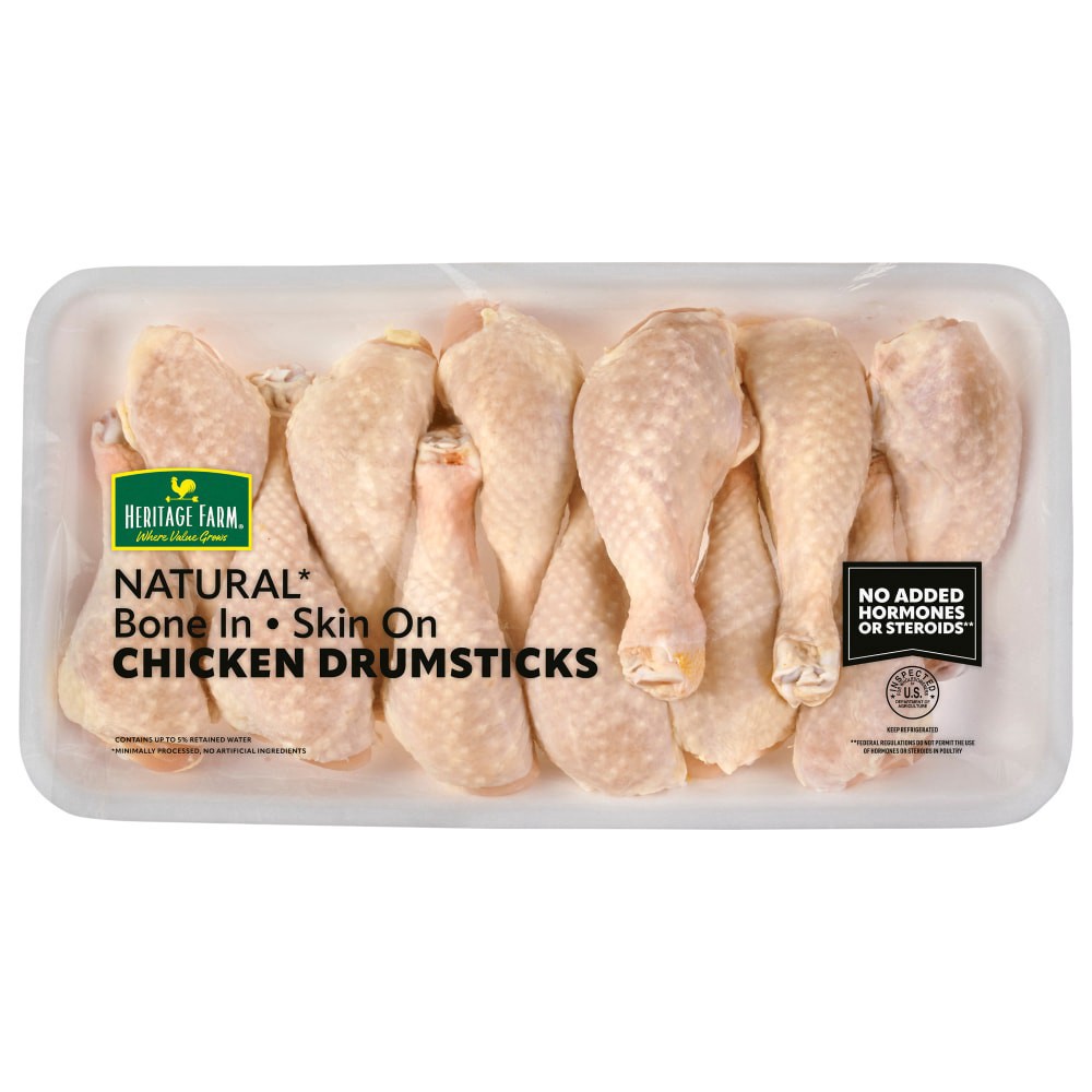 slide 1 of 2, Heritage Farm Chicken Drumsticks, per lb