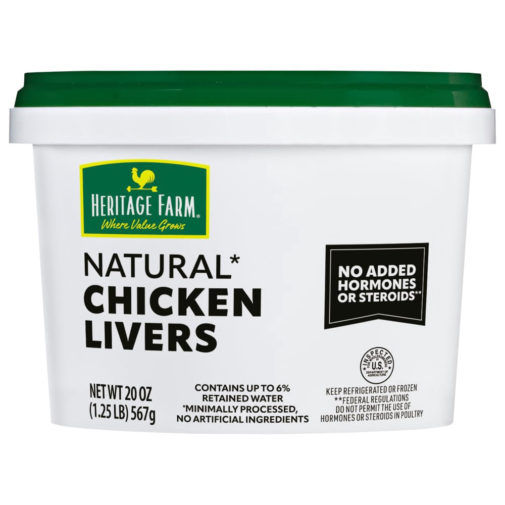 slide 2 of 2, Heritage Farm Chicken Livers, 1.25 lb