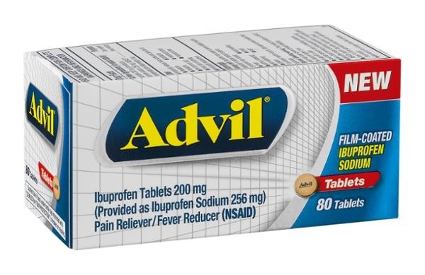 slide 1 of 2, Advil Ibuprofen Sodium Tablets for Pain Reliever Fever Reducer, 20 ct