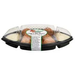 Tray Small Football Chip And Dip Leonards - 20 Oz