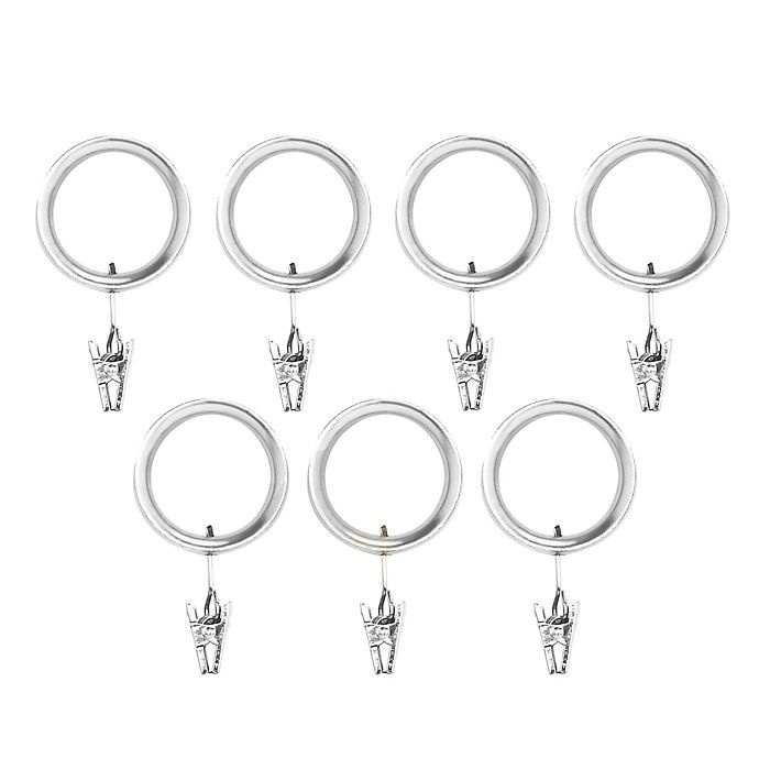 slide 1 of 1, Umbra Esquire Clip Rings - Nickel, 7 ct