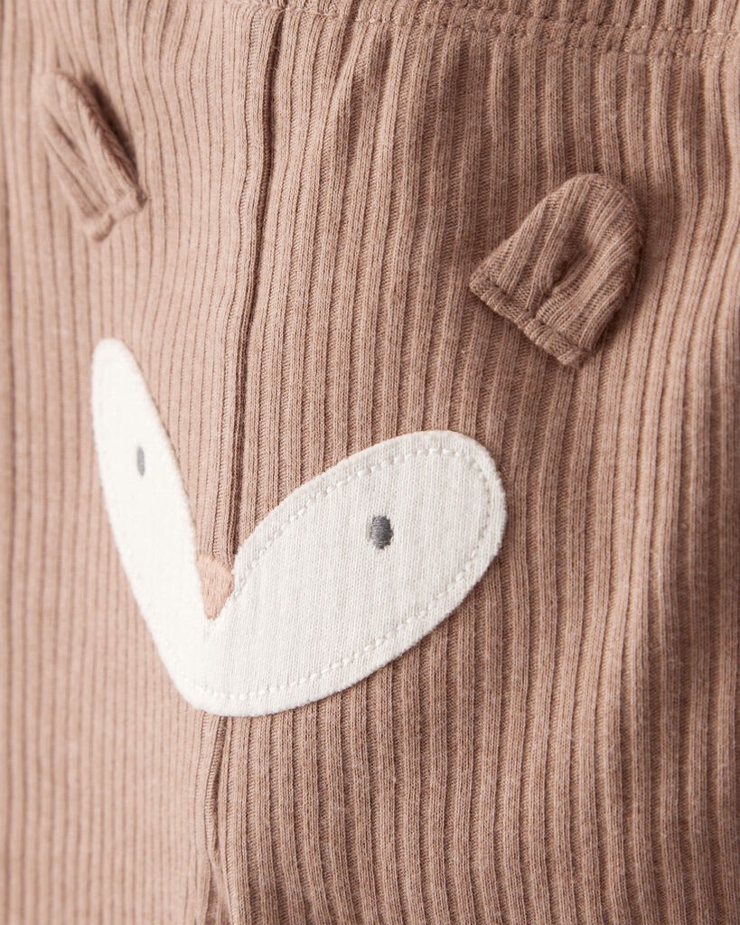 slide 3 of 4, Carter's Carters Baby Boy 3-Piece Fox Print Long-Sleeve Bodysuits & Pant Set - White/Brown White/Brown 18M, 3 pc