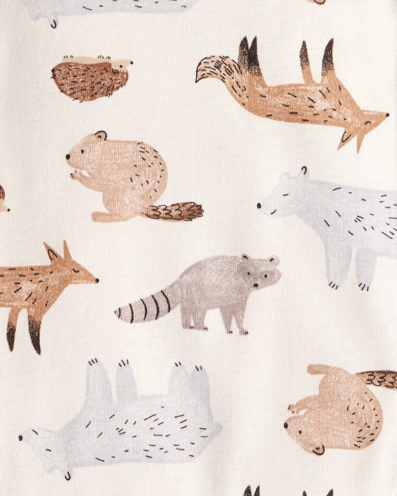 slide 2 of 4, Carter's Carters Baby Boy 3-Piece Fox Print Long-Sleeve Bodysuits & Pant Set - White/Brown White/Brown 18M, 3 pc