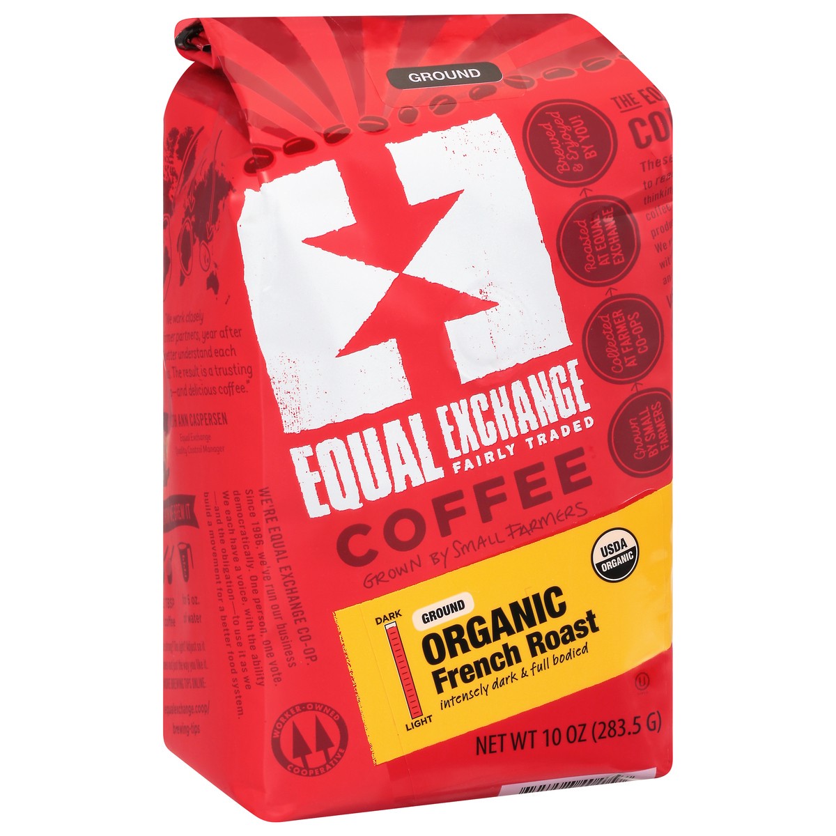 slide 11 of 13, Equal Exchange Coffee Ground French Roast - 10 oz, 10 oz