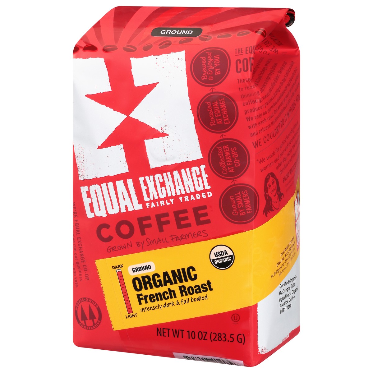 slide 9 of 13, Equal Exchange Coffee Ground French Roast - 10 oz, 10 oz