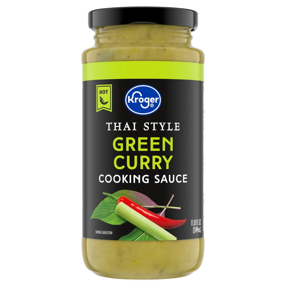 slide 4 of 4, Kroger® Green Curry Thai Style Hot Cooking Sauce, 11.8 fl oz