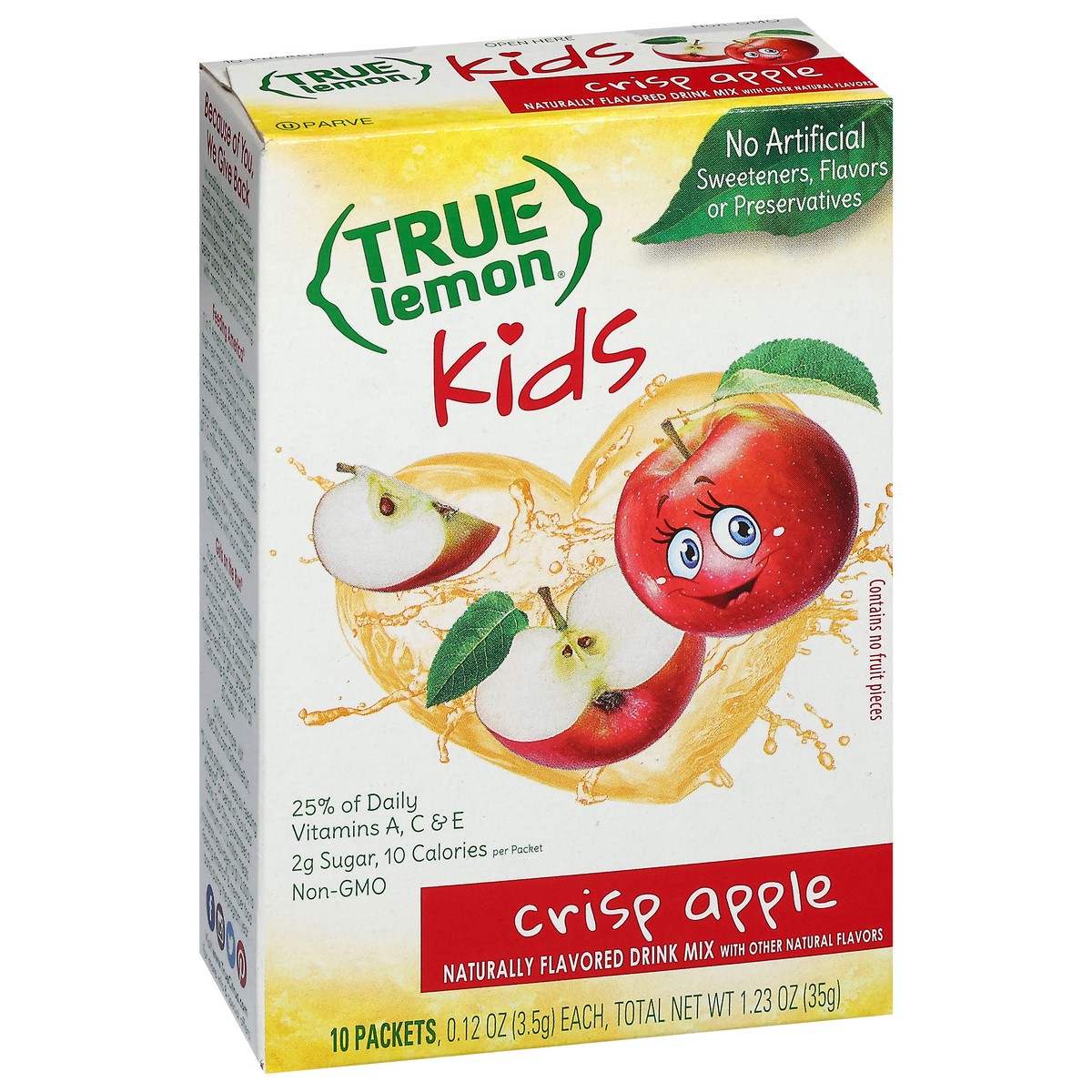 slide 4 of 4, True Lemon Kids Crisp Apple Drink Mix 10 Pk, 1.23 oz