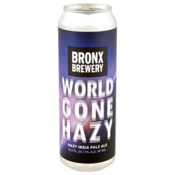 Bronx Brewery World Gone Hazy IPA 19.2 fl oz