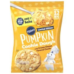 Pillsbury Ready to Bake! Pumpkin Cookie Dough with Cream Cheese Flavored Chips- 14 oz