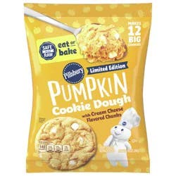Pillsbury Ready to Bake! Pumpkin Cookie Dough with Cream Cheese Flavored Chips, 12 ct., 14 oz.
