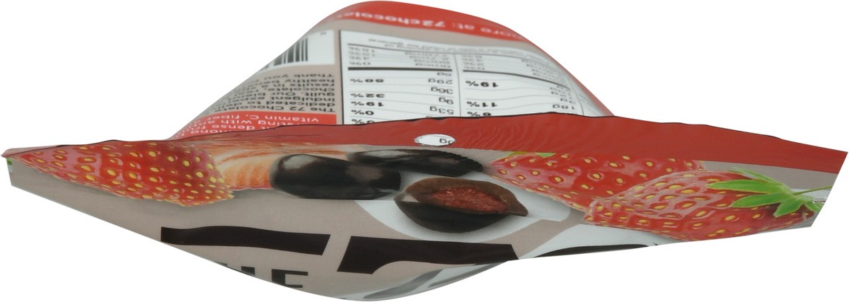 slide 3 of 9, The 72 Chocolate Collection 72% Dark Chocolate Strawberry Baobab Bites 3.2 oz, 3.2 oz