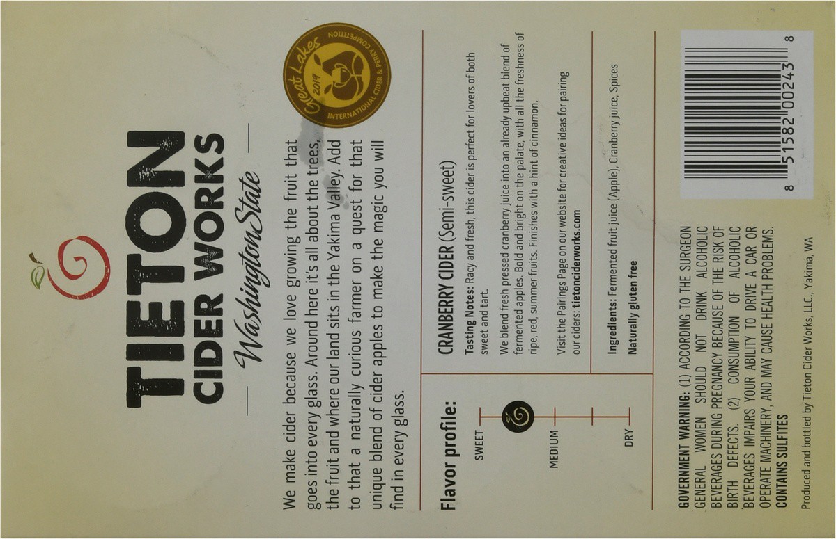 slide 8 of 9, Tieton Cider Works Lavender Honey Cider, 6 ct; 12 oz