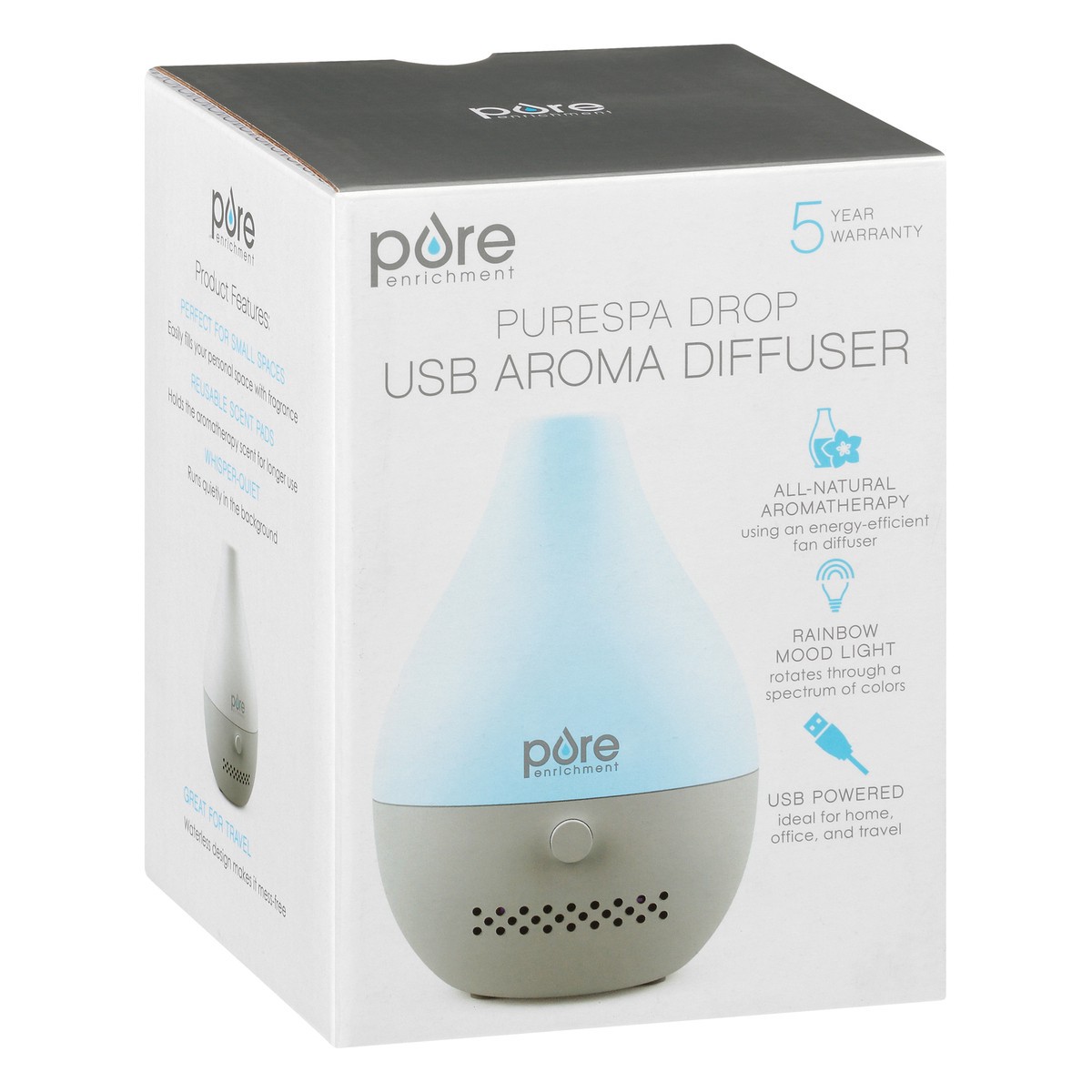 slide 4 of 9, Pure Enrichment USB Aroma Diffuser 1 ea, 1 ct