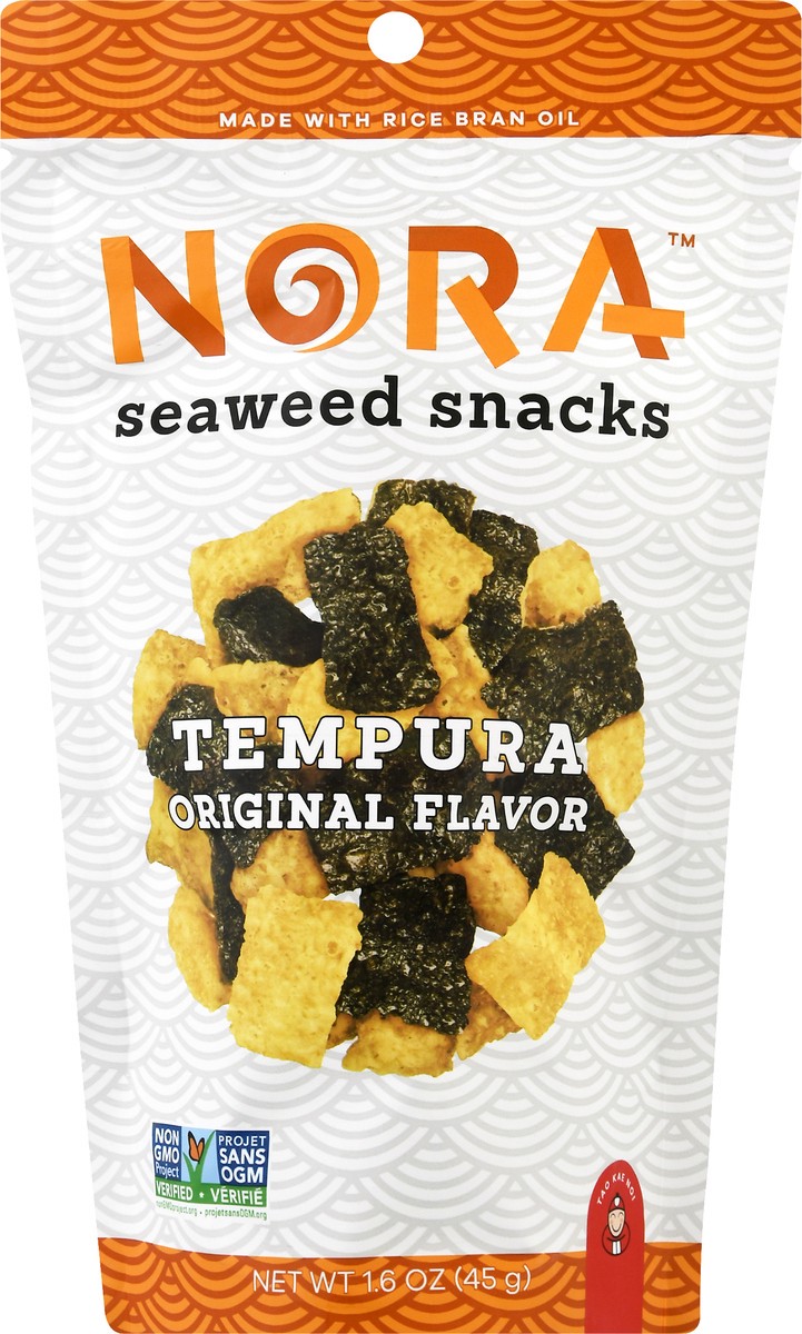 slide 13 of 13, Nora Tempura Original Flavor Seaweed Snacks, 1.6 oz