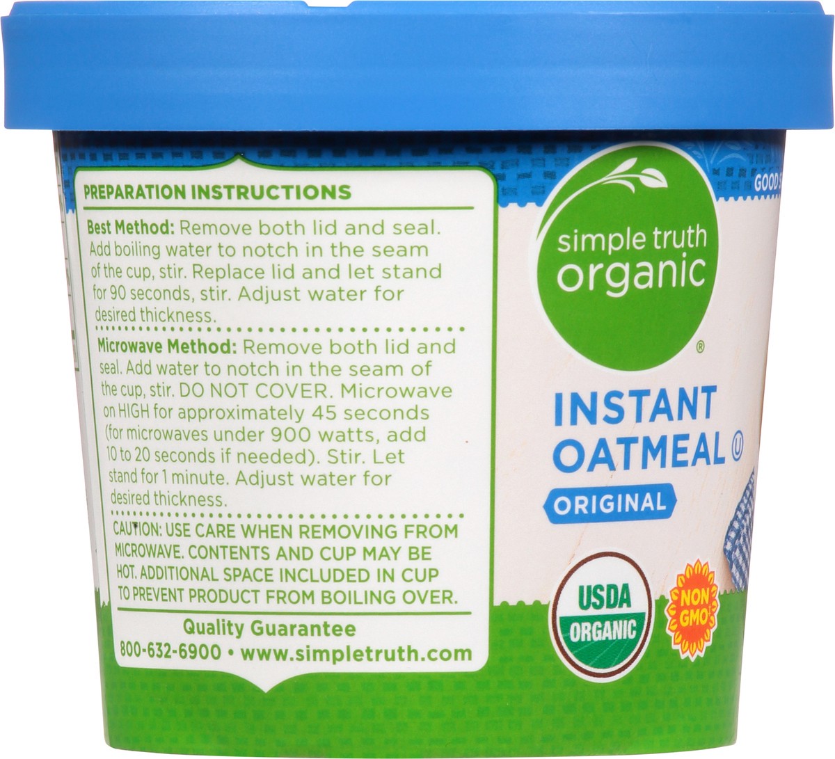 slide 7 of 11, Simple Truth Organic Original Instant Oatmeal, 1.23 oz