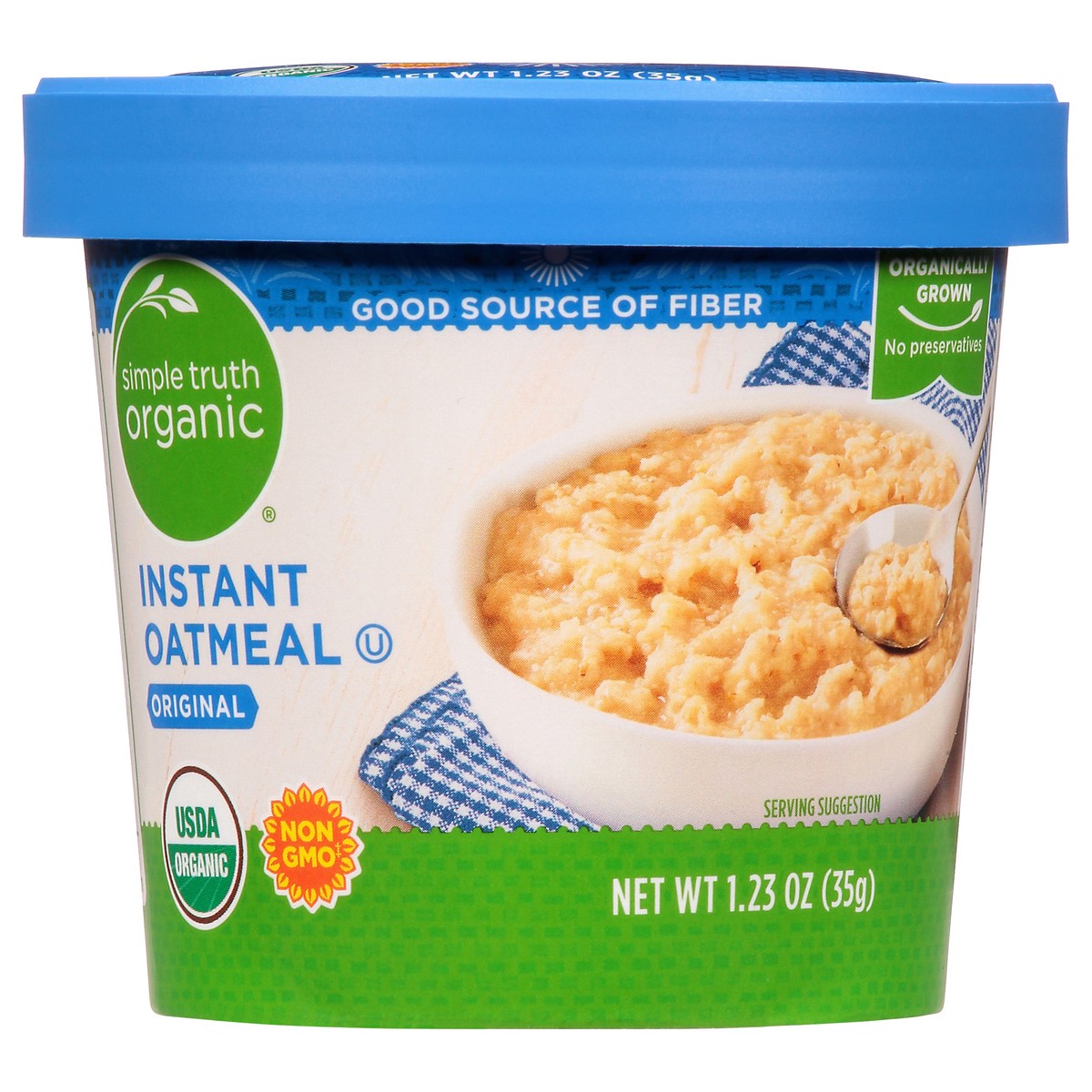 slide 11 of 11, Simple Truth Organic Original Instant Oatmeal, 1.23 oz