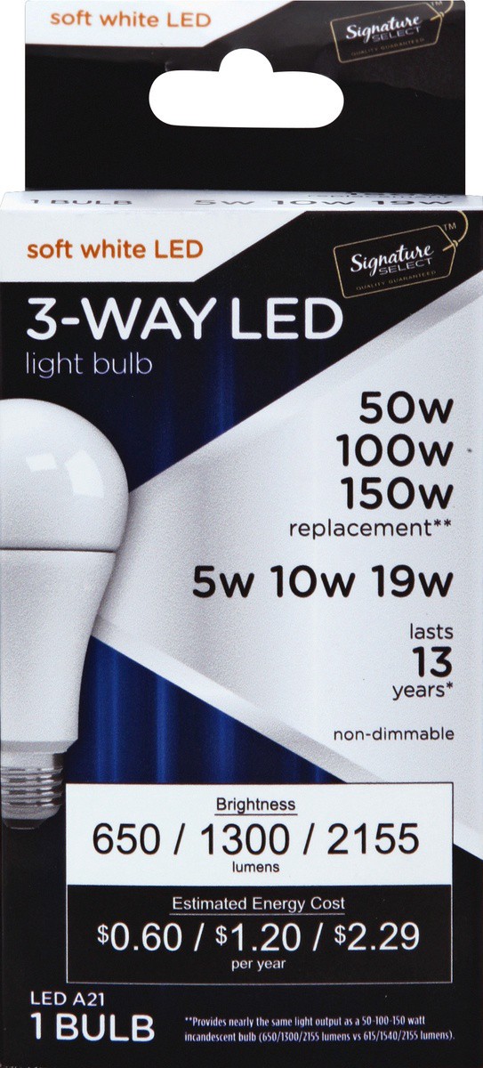 slide 2 of 4, Signature Select Light Bulb 1 ea, 1 ea