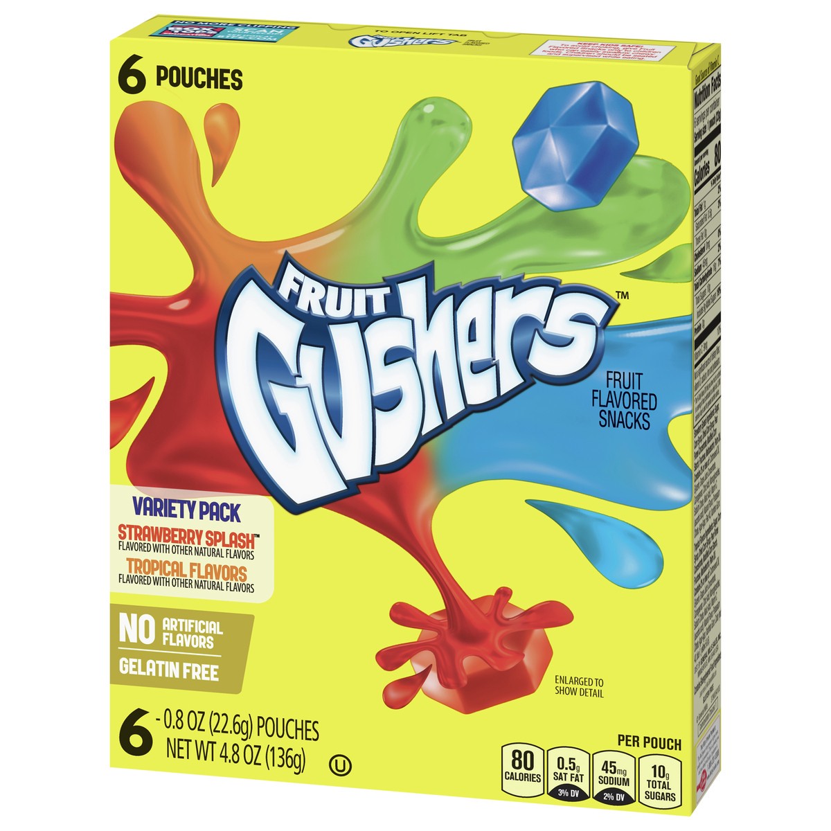 slide 3 of 9, Fruit Gushers Variety Pack Fruit Flavored Snacks - 6ct, 6 ct