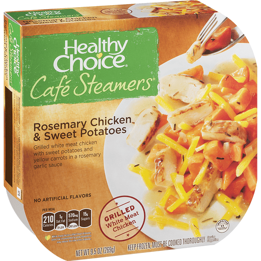 slide 3 of 18, Healthy Choice Cafe Steamers Rosemary Chicken & Sweet Potatoes, 9.5 oz