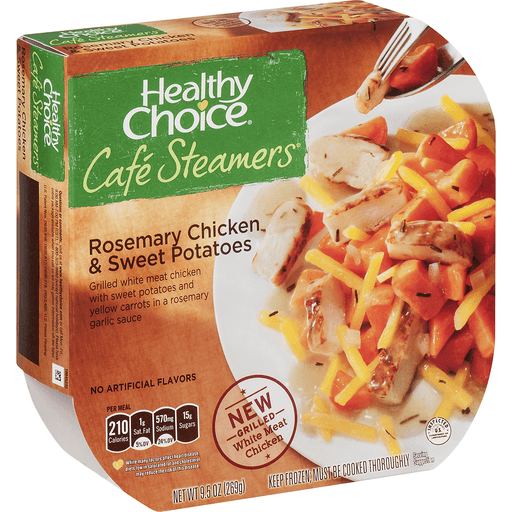 slide 4 of 18, Healthy Choice Cafe Steamers Rosemary Chicken & Sweet Potatoes, 9.5 oz