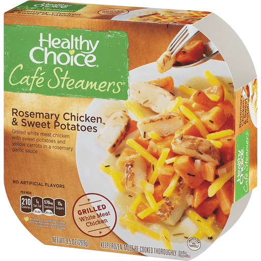 slide 5 of 18, Healthy Choice Cafe Steamers Rosemary Chicken & Sweet Potatoes, 9.5 oz