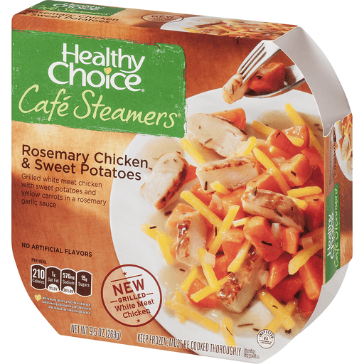 slide 6 of 18, Healthy Choice Cafe Steamers Rosemary Chicken & Sweet Potatoes, 9.5 oz