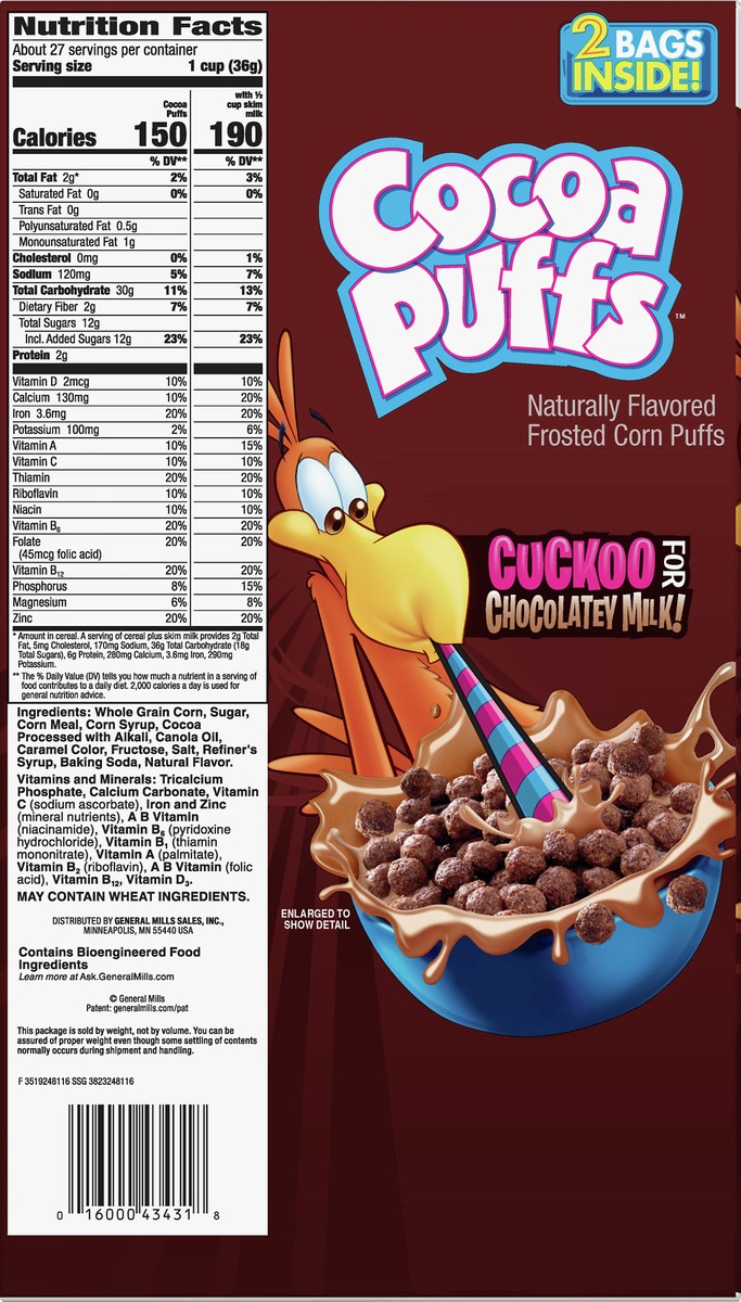 slide 5 of 12, Cocoa Puffs Frosted Corn Puffs 2 ea, 2 ct