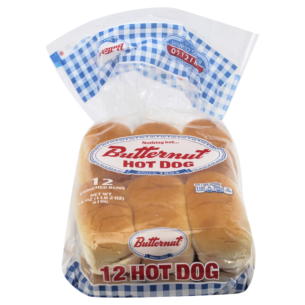 slide 1 of 13, Butternut Hot Dog Enriched Buns 12 ea, 18 oz