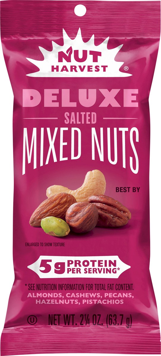 slide 4 of 4, Nut Harvest Mixed Nuts, Salted, Deluxe - 2.25 oz, 2.25 oz