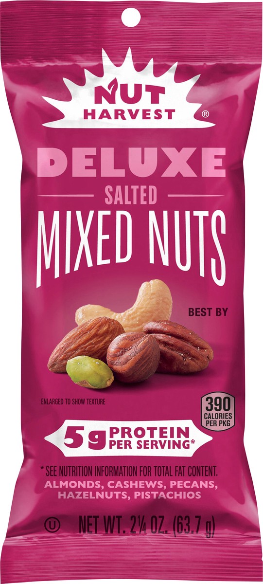 slide 2 of 4, Nut Harvest Mixed Nuts, Salted, Deluxe - 2.25 oz, 2.25 oz