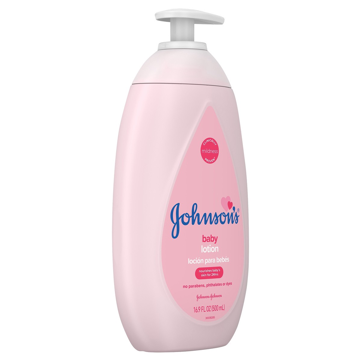 slide 2 of 6, Johnson's Moisturizing Pink Baby Lotion with Coconut Oil, Gentle, Nourishing Baby Body Lotion, Hypoallergenic, Paraben-Free, Dye-Free, Phthalate-Free, 16.9 fl. oz, 16.9 fl oz