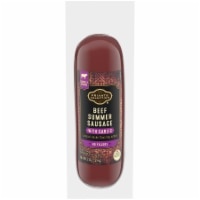 slide 1 of 1, Private Selection Garlic Beef Summer Sausage, 14 oz