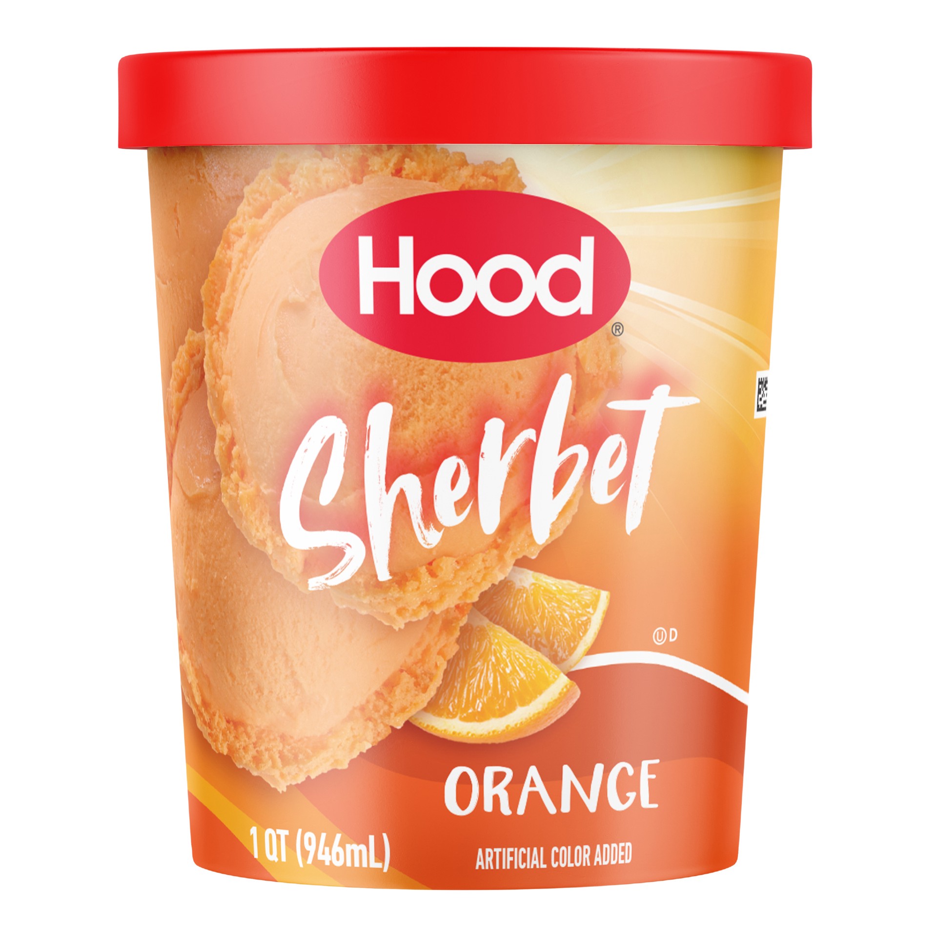 slide 1 of 8, Hood Orange Sherbet, 1 Quart, 1 qt