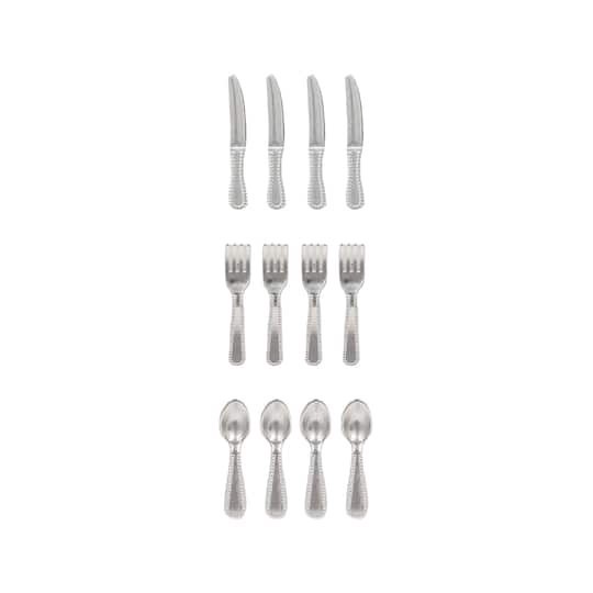 slide 1 of 2, Mini Silver Utensil Set By Make Market, 3.5 in x 2 in x 0.2 in