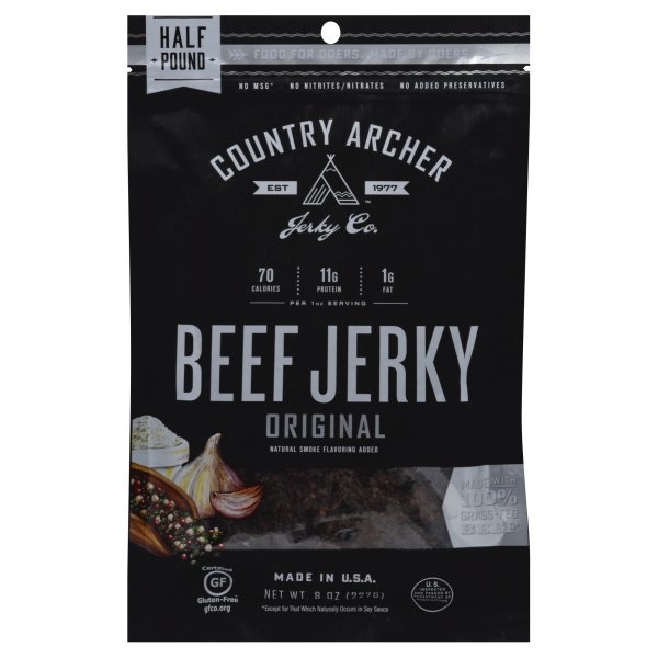 slide 1 of 1, Country Archer Beef Jerky 8 oz, 8 oz