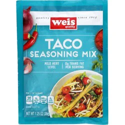 Weis Quality Mexican Style Mild Taco Seasoning Mix