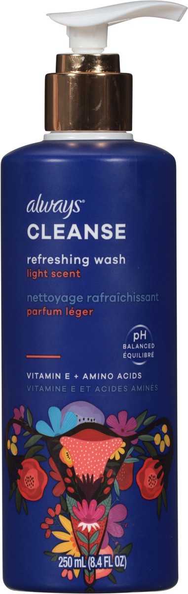 slide 6 of 9, Always Cleanse Light Scent Refreshing Wash 8.4 fl oz, 8.4 fl oz